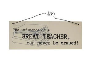 Teacher Hanging Plaque Thank You Present Wall Present Sign Gift Idea - Picture 1 of 6