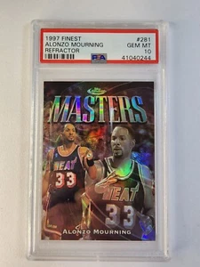 PSA 10 1997-98 Topps Finest Alonzo Mourning Masters Refractor 971/1090 #281 - Picture 1 of 2