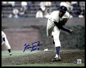 FERGIE JENKINS SIGNED 8X10 PHOTO - CHICAGO CUBS INSCRIBED "HOF 91" BAS COA - Picture 1 of 1
