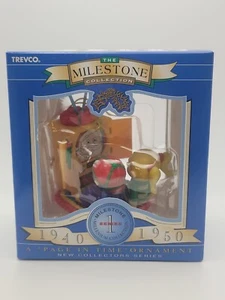 Trevco Ornament The Milestone Collection A Page in Time 1940 1950 TV New In Box - Picture 1 of 7