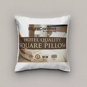 NightComfort Mikrofaser quadratisches Kissen 80 cm x 80 cm - weiche feste Auflage für Bett - Bild 1 von 12