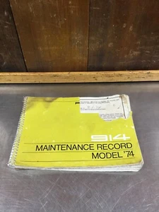 1974 Porsche- 914 Maintenance Record; Model '74. Used. KB7 - Picture 1 of 9