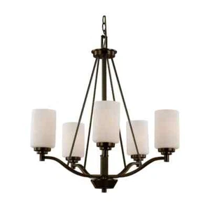 Bel Air Lighting Mod Pod 5-Light Oil Rubbed Bronze Candle Chandelier Light Fixtu - Picture 1 of 5