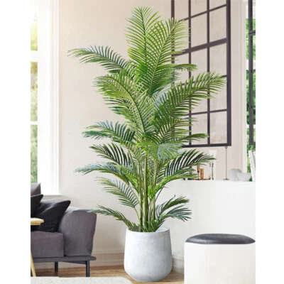 90-200cm Large Artificial Palm Tree Home Office Indoor Garden Faux Potted Plants - Image 1 of 4