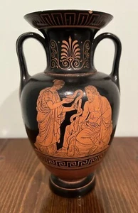 Peter Ipsen Greek Amphora Vase Danish Pottery 1880’s - Picture 1 of 9