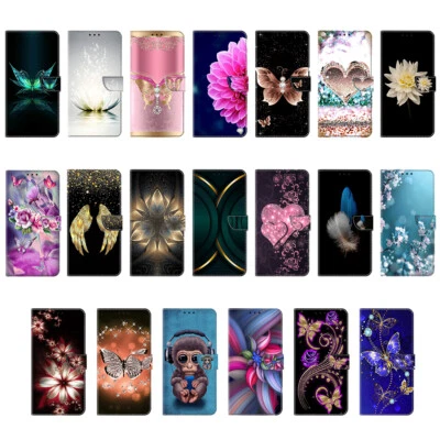 For Samsung Galaxy S24 FE Painted Leather Case Wallet Flip Phone Cover Stand - Image 1 of 4