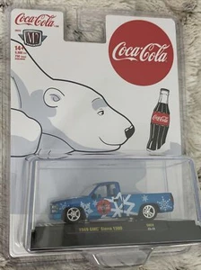 M2 Machines 1989 GMC Sierra 1500 2023 Christmas Coca-Cola [Blue] - Picture 1 of 3
