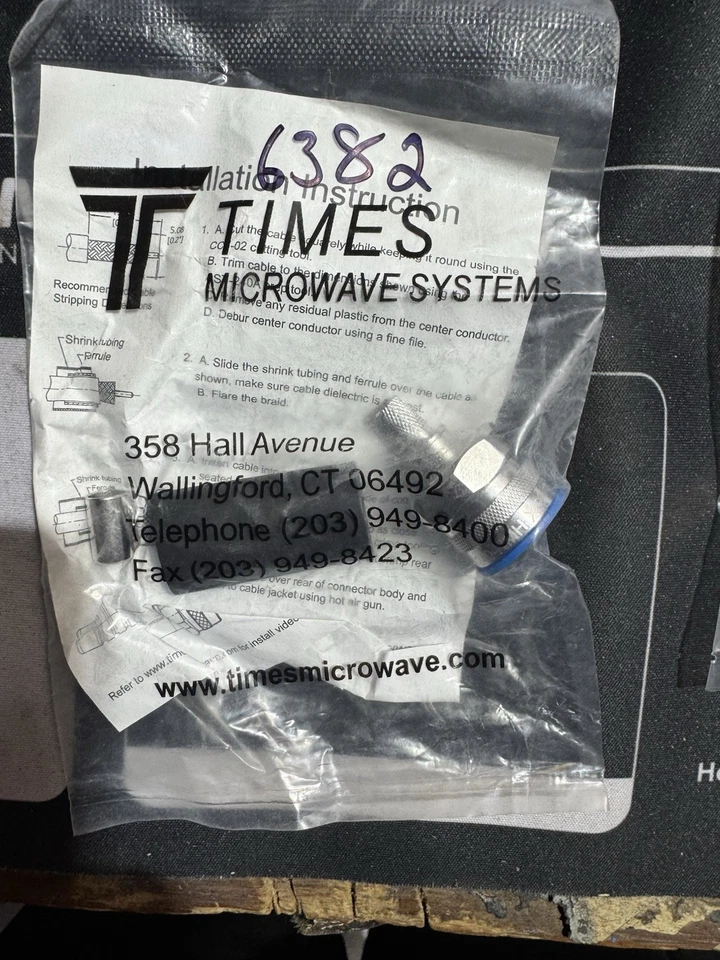 Sistemas de Microondas Tipo N Enchufe Macho Conector Ez Recto Foto 1 de 1