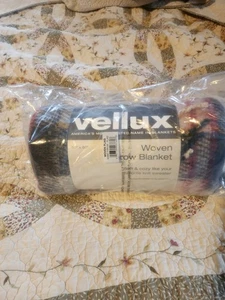 Vellux Plaid Woven Throw Blanket Tassels 50 x 60 - New - Picture 1 of 5