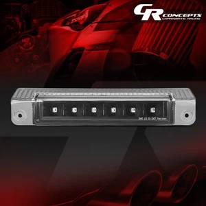 BLACK FULL LED 3RD THIRD TAIL BRAKE LIGHT FOR 2003-2017 CHEVY EXPRESS/GMC SAVANA - Foto 1 di 5