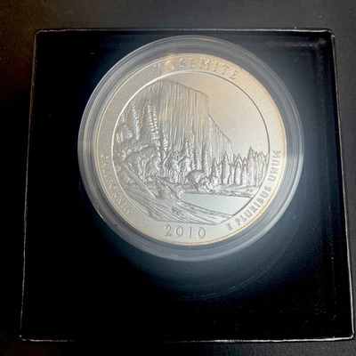 America The Beautiful 2010 Yosemite/California 5oz Silver Coin With Box&COA #33 - Image 1 of 4