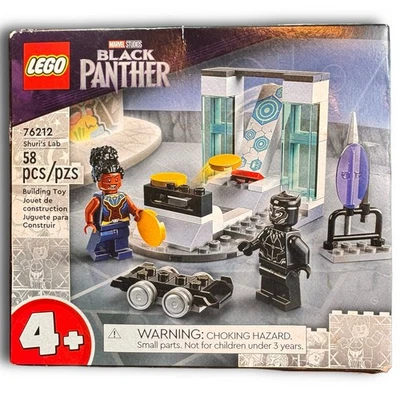 LEGO Set # 76212 Marvel Studios Black Panther Shuri’s Lab 58pc Building Set NIB - Image 1 of 4