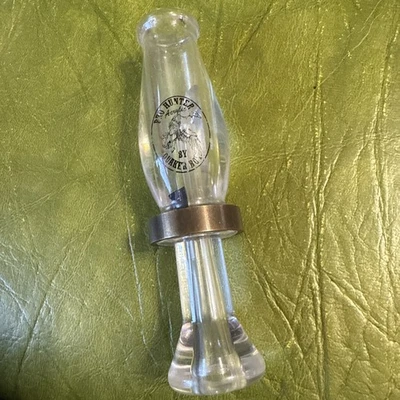 Quaker Boy Acrílico Pro Cazador Pato Llamada Doble Caña Bandas Transparentes Suena Excelente Foto 1 de 4