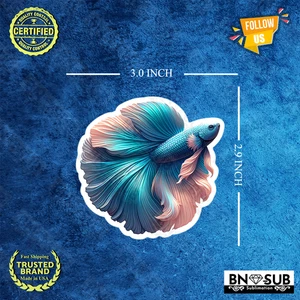 Pegatina de vinilo Veil Tail Betta Fish - Imagen 1 de 5
