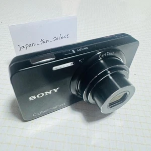 N.MINT SONY Cyber Shot DSC-W570 Black Digital Camera 5x Zoom 16.1MP Japanese - Picture 1 of 24