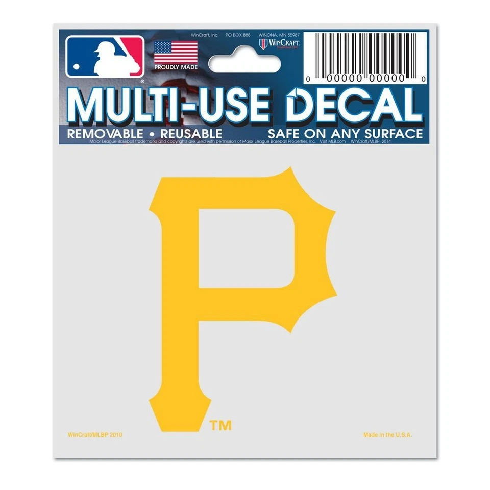 Pittsburgh Pirates Decal 3x4 Multi Use - Image 1 of 1