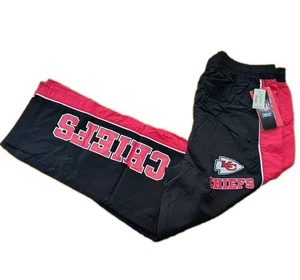 Kansas City Chiefs Nylon Trainingshose Größe Large Logo am Bein NFL Bekleidung neu Etikett - Bild 1 von 8