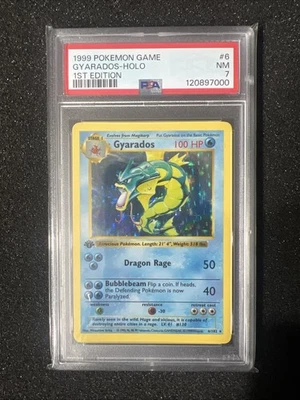 Pokemon PSA 7 1st Edition Base Gyarados - Image 1 of 2