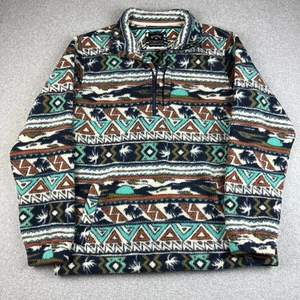 Billabong Jacket Mens XL Aztec Pattern Fleece 1/4 Zip Adventure Division Navajo - Picture 1 of 8
