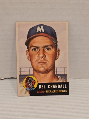 1953 Topps Set-Break #197 Del Crandall Nice Grade Braves - Image 1 of 4