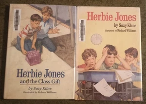 Herbie Jones + Herbie Jones and the Class Gift by Suzy Kline - hardcover books - Foto 1 di 1
