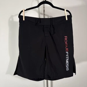 Rogue Fitness Men’s Black Weightlifting Trunks Board Shorts Size 32 10” Inseam - Picture 1 of 9