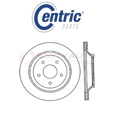 Centric C-TEK Disc Brake Rotor for 1988-1996 Chevrolet Corvette 5.7L V8 - od Foto 1 de 4