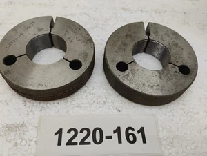 West & Dodge 1.3300-36 UNS-2A Thread Ring Gage Set GoPD 1.3108" NoGo PD 1.3071" - Picture 1 of 2