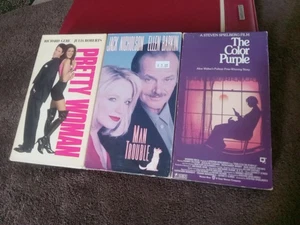 The Color Purple, Man Trouble, Pretty Woman/Pretty Woman soundtrack VHS Bundle - Picture 1 of 20