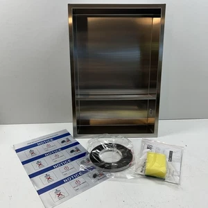 12"X18"  Stainless Steel Shower Niche, No Tile Needed Bathroom Restroom - Picture 1 of 4