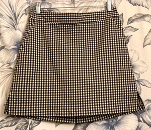 Lady Hagen Golf Tennis Damen beige/braun kariert Stretch Skorts Größe 4 (29"x16") - Bild 1 von 5