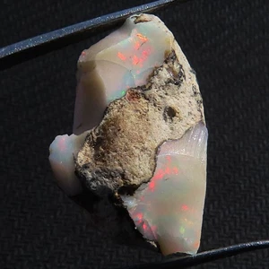 16.05 Cts Untreated Ethiopian Opal Rough Play Of Color Rough 14x22x12 mm KT-43 - Picture 1 of 7