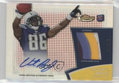 2011 Topps Finest Rookie Red Refractor /50 Vincent Brown #RAP-VB Patch Auto - Image 1 of 2