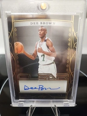 2023 Leaf Trinity Signatures Clear Dee Brown 1/1-Celtics - Image 1 of 4