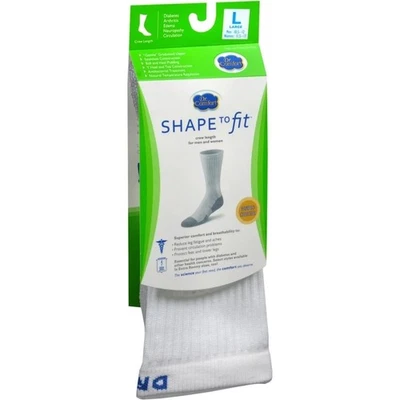 (3-PARES DE CALCETINES) Dr. Calcetines para diabéticos Comfort Crew, blancos, grandes 🧦🧦 Foto 1 de 4