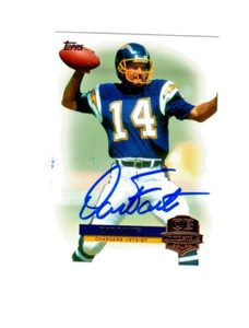 Tarjeta de fútbol americano Topps 2012 autógrafo firmado por Dan Fouts San Diego Oregon aa - Imagen 1 de 1