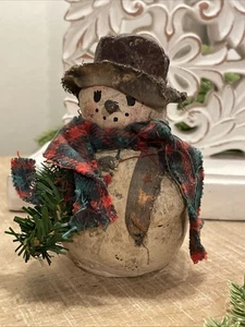 Figura Enesco muñeco de nieve vintage - Imagen 1 de 6