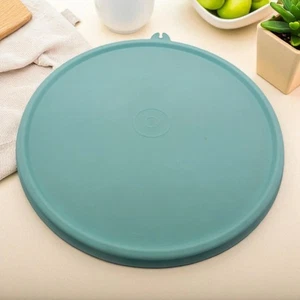 Tupperware Replacement Lid Seal X Tab 228 Made in USA Aqua Blue 7"  - Picture 1 of 5