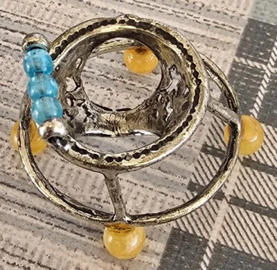 MINIATURA ARGENTO CON CORALLO GIRELLO  - Immagine 1 di 4