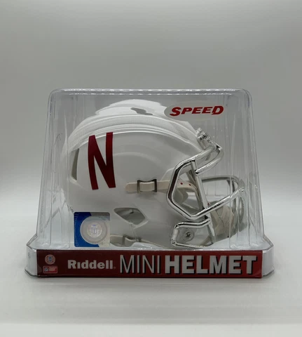 Nebraska Cornhuskers NCAA Riddell Alternate Mini Helmet!!! Date Code Sep 2016 Cover