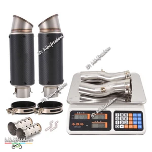 Silenciador de carbono 51 mm tubo de escape para Suzuki Hayabusa GSX1300R 2021-2023 - Imagen 1 de 12