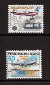 Checoslovaquia 1986 Aviones Aviación MNH sellos como nuevos - Imagen 1 de 1
