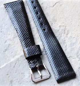 Correa de reloj Karung Snake genuina de un solo guardián bien texturizada de colección 19 mm 3/4 - Imagen 1 de 3