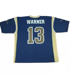 Vintage Logo Athletic Kurt Warner St Louis Rams Men's Replica NFL Jersey Size XL - Picture 1 of 7