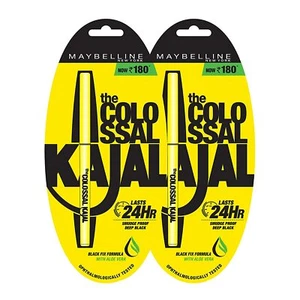 Maybelline New York Colossal Kajal, Black, 0.35g (Pack Of 2) - Picture 1 of 7