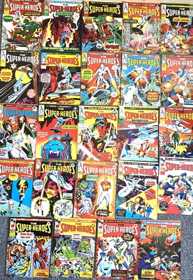 SUPER-HEROES.  NUMBER'S BETWEEN 3-41. (24 VINTAGE UK MAGAZINES 1975 LOT). - Image 1 of 4