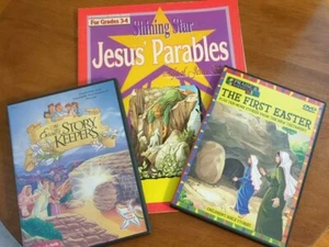 Easter Education Lot Bible Jesus Parable Faith Family Values Resource Book DVDs - Picture 1 of 8