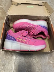 Wheely's Retractable Roller Skate Sneakers Shoes Pink and Purple Women's Sz 4 - Picture 1 of 9