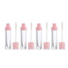  10 Pcs Empty Tube of Lip Gloss Wall Mounted Wig Stand Pink Lipgloss Round