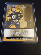 KARSON KUHLMAN Rookie Renditions Auto Upper Deck Trilogy RC 2019/20 #RR-21